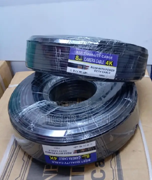 Quality Camera Cables 100m Rg59 With Power Cctv Cable