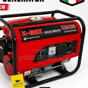 Kmax 1.2kw Petrol Generator, Recoil Start , 5l Tank , 154f Engine