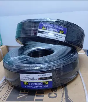 8mp Camera Cable 100m Rg59 With Power Cctv Cable System