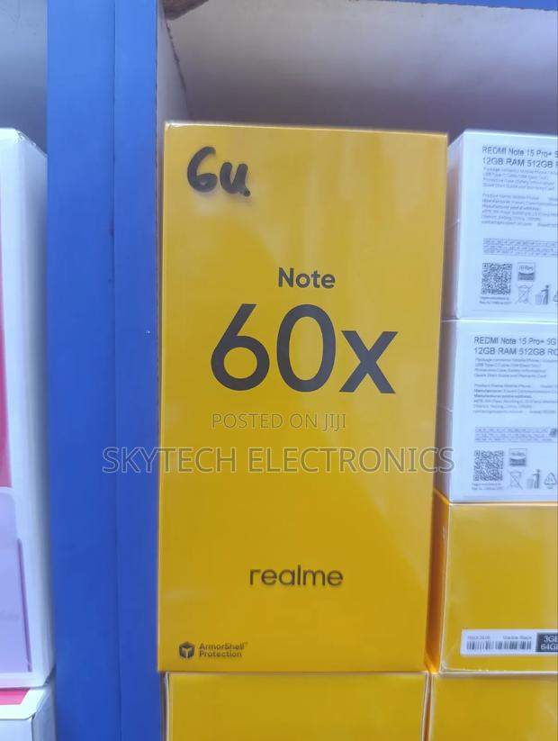 New Realme Note 60x 64 GB Black