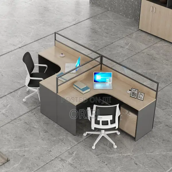 Office Workstation : 2-Way T-Shaped Modular Workstation