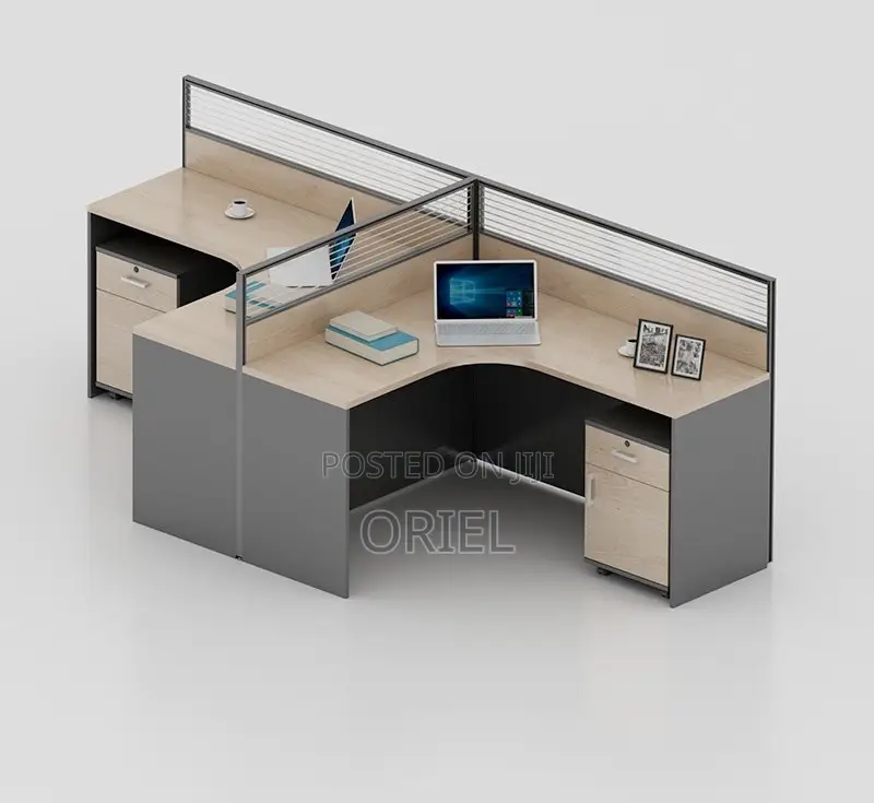 Office Workstation : 2-Way T-Shaped Modular Workstation