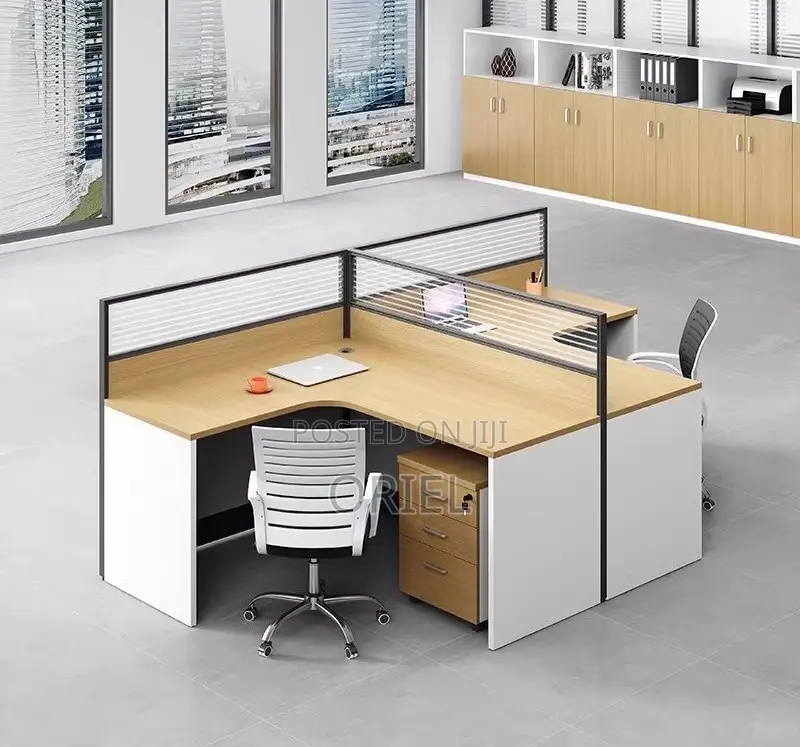 Office Workstation : 2-Way T-Shaped Modular Workstation