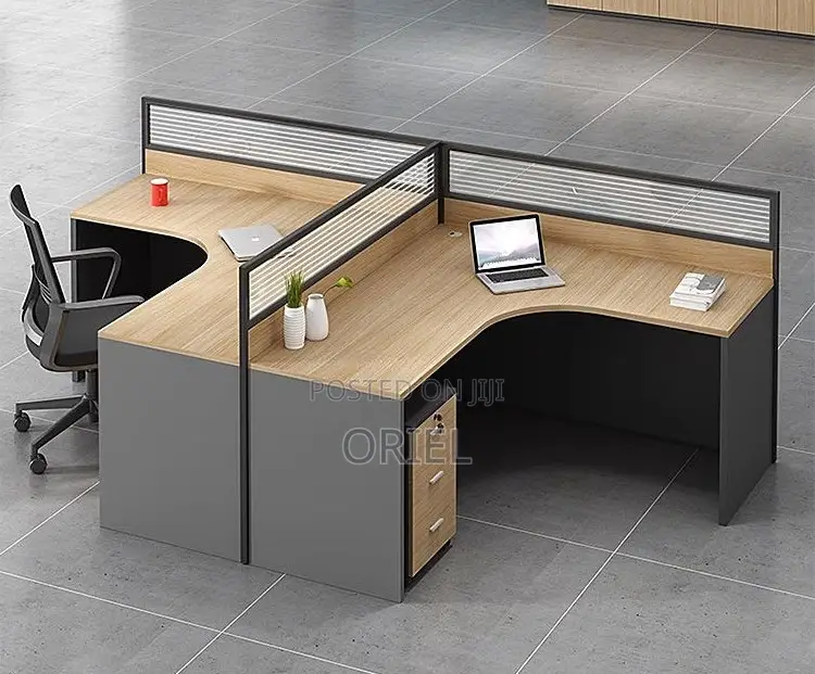 Office Workstation : 2-Way T-Shaped Modular Workstation