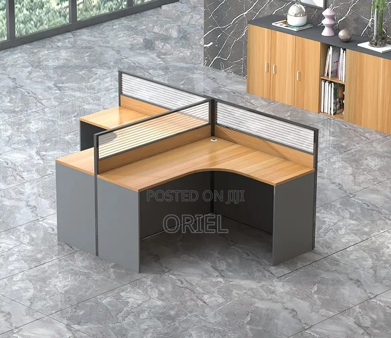 Office Workstation : 2-Way T-Shaped Modular Workstation