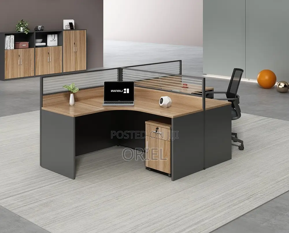 Office Workstation : 2-Way T-Shaped Modular Workstation