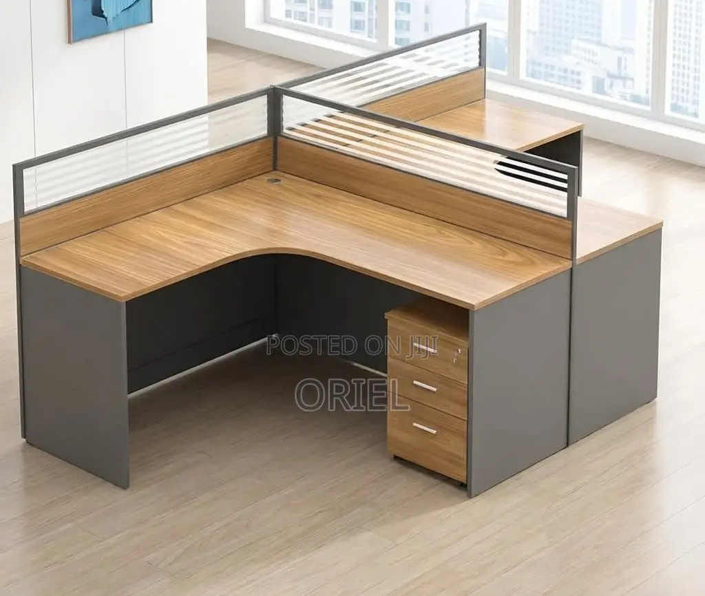 Office Workstation : 2-Way T-Shaped Modular Workstation