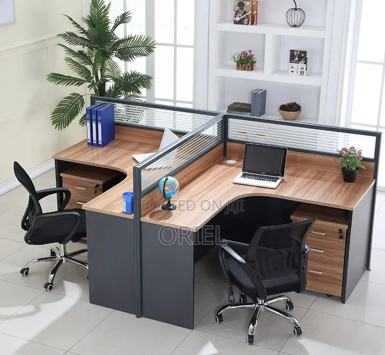 Office Workstation : 2-Way T-Shaped Modular Workstation