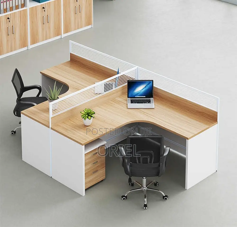 Office Workstation : 2-Way T-Shaped Modular Workstation