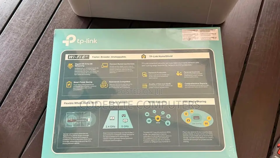 Tp-Link Tl-Archer Ax72 Ax5400 Router Dual-Band Gigabit Wi-Fi 6