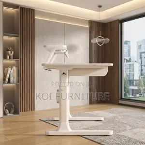 Office Desk; Hand Crank Manual Height Adjustable Office Computer Desk