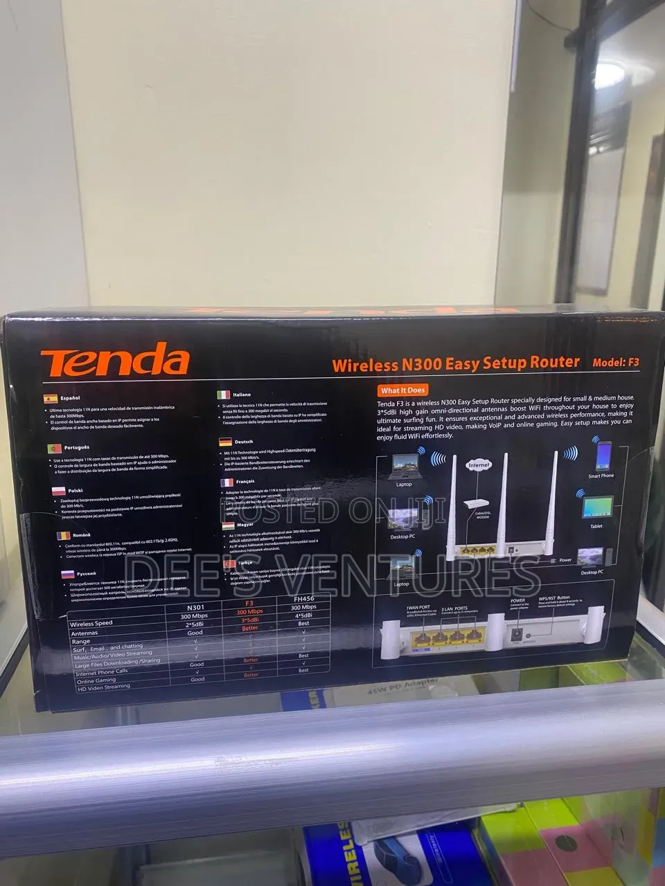 Tenda Wireless N300 Easy Setup Router