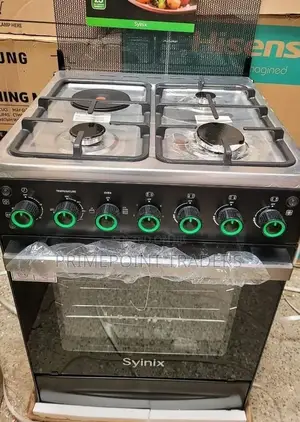 Syinix 60x60 3+1 Standing Cooker With Electric Oven