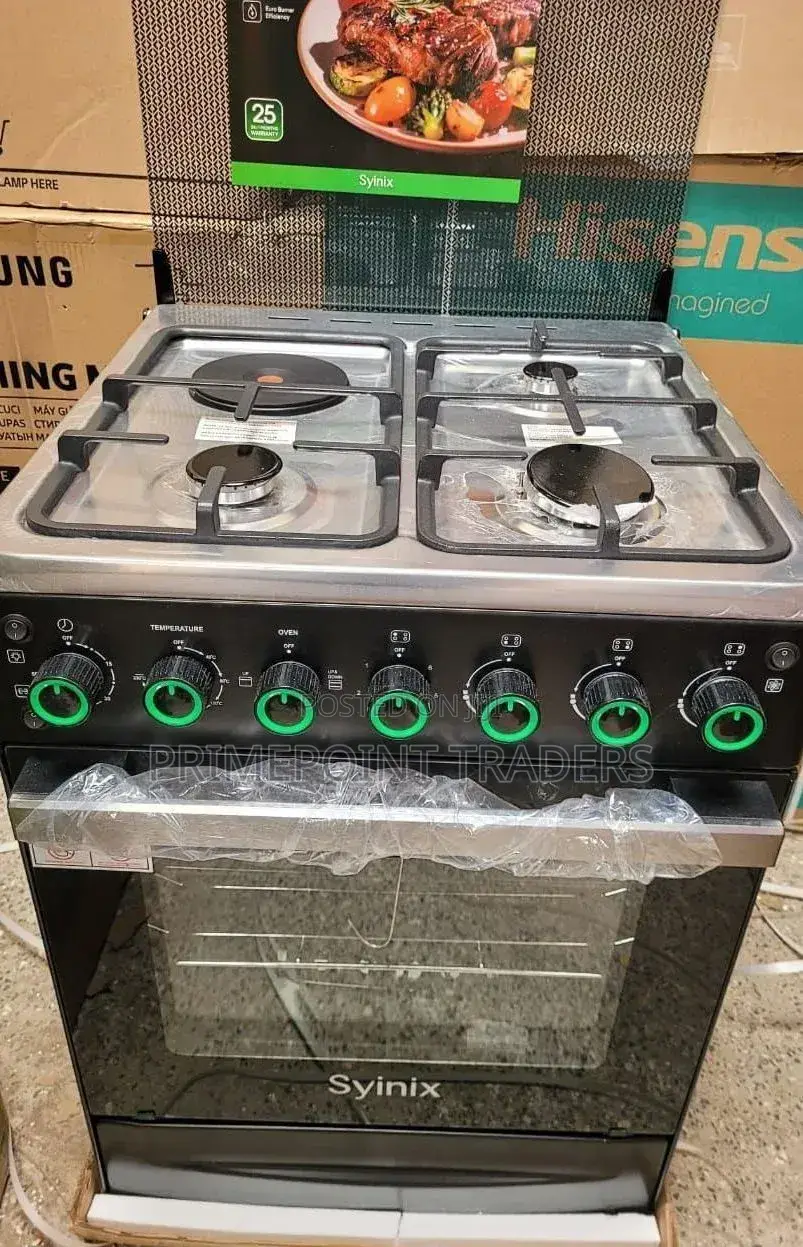 Syinix 60x60 3+1 Standing Cooker,Bring Professional Cooking Home