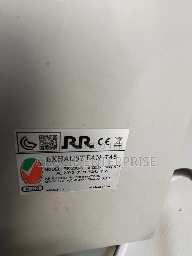 6" Plastic Exhaust Fan - thumbnail 2