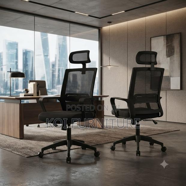 Office Chairs; High Ergonomic Fabric Compact Office Chairs - main view