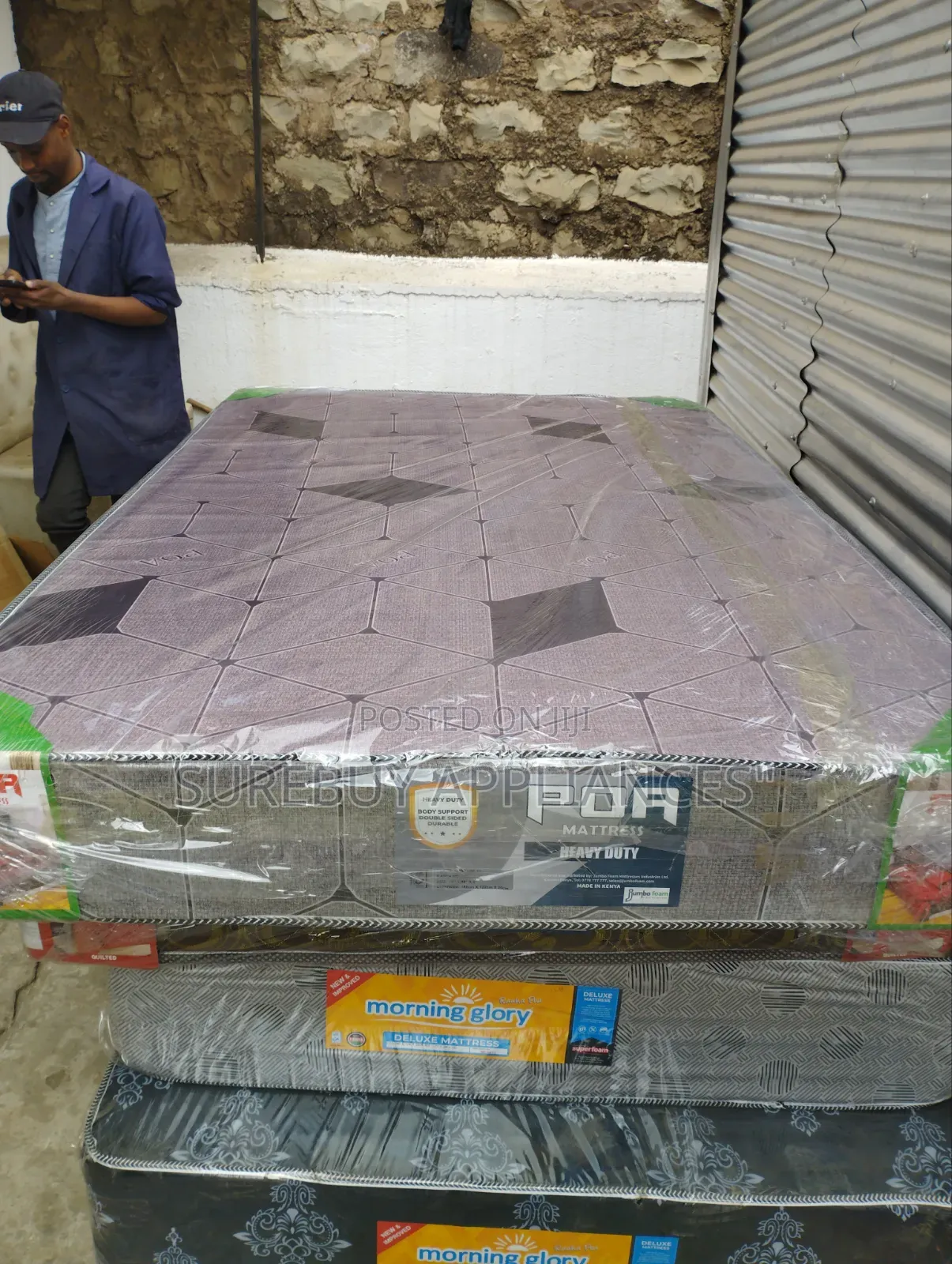 4 by 6 8 Heavy Duty Jumbo Plain Mattress