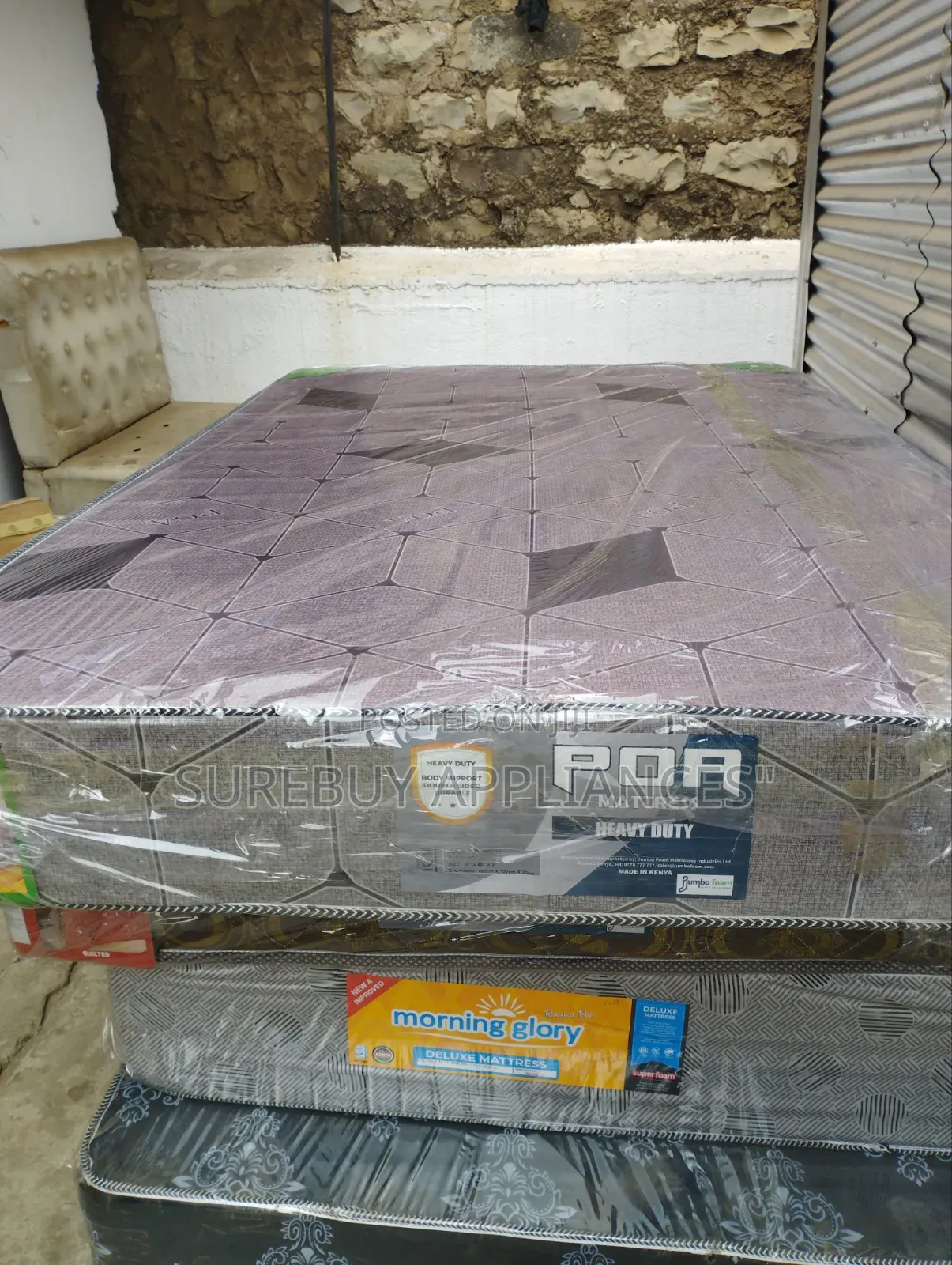 4 by 6 8 Heavy Duty Jumbo Plain Mattress