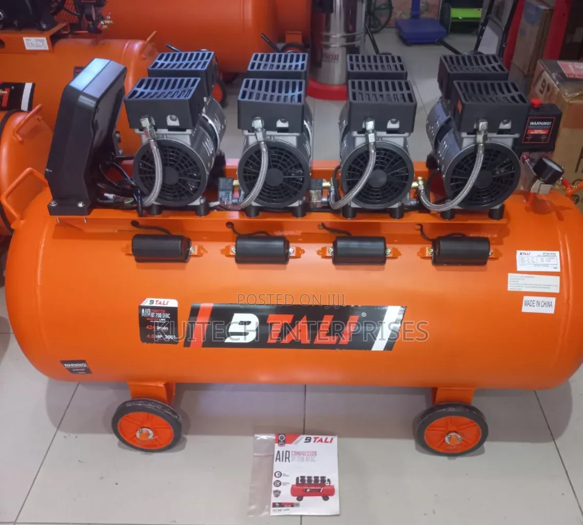 Electric Oil Free 4block Silent Compressor 200l Silent 4hp