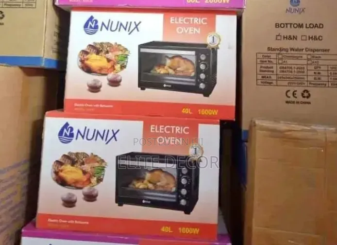 Nunix 40l Electric Oven (With Rotisserie, Some Versions With Hot Plate