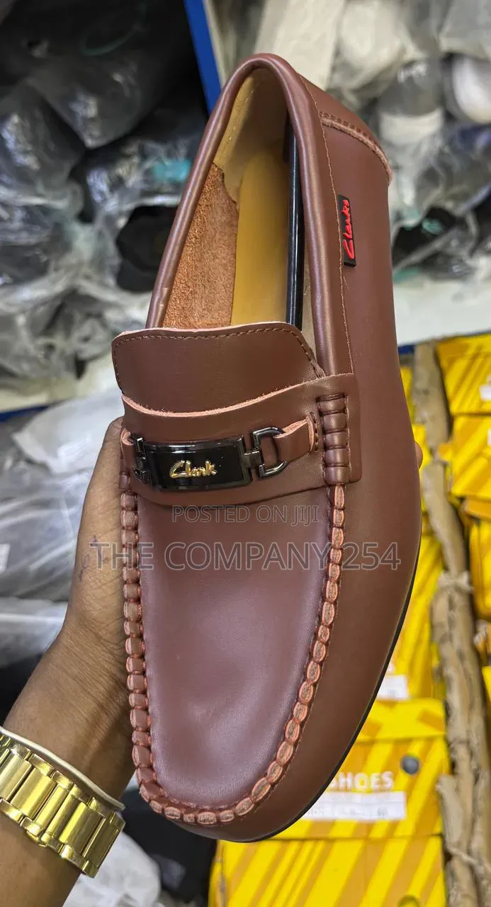 Quality Casual Leather Slip on Loafers With Rubber Sole