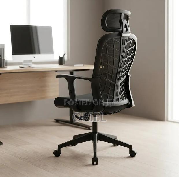 Office Chair : Mesh Back Executive Office Chair Ergonomic Design - thumbnail 5