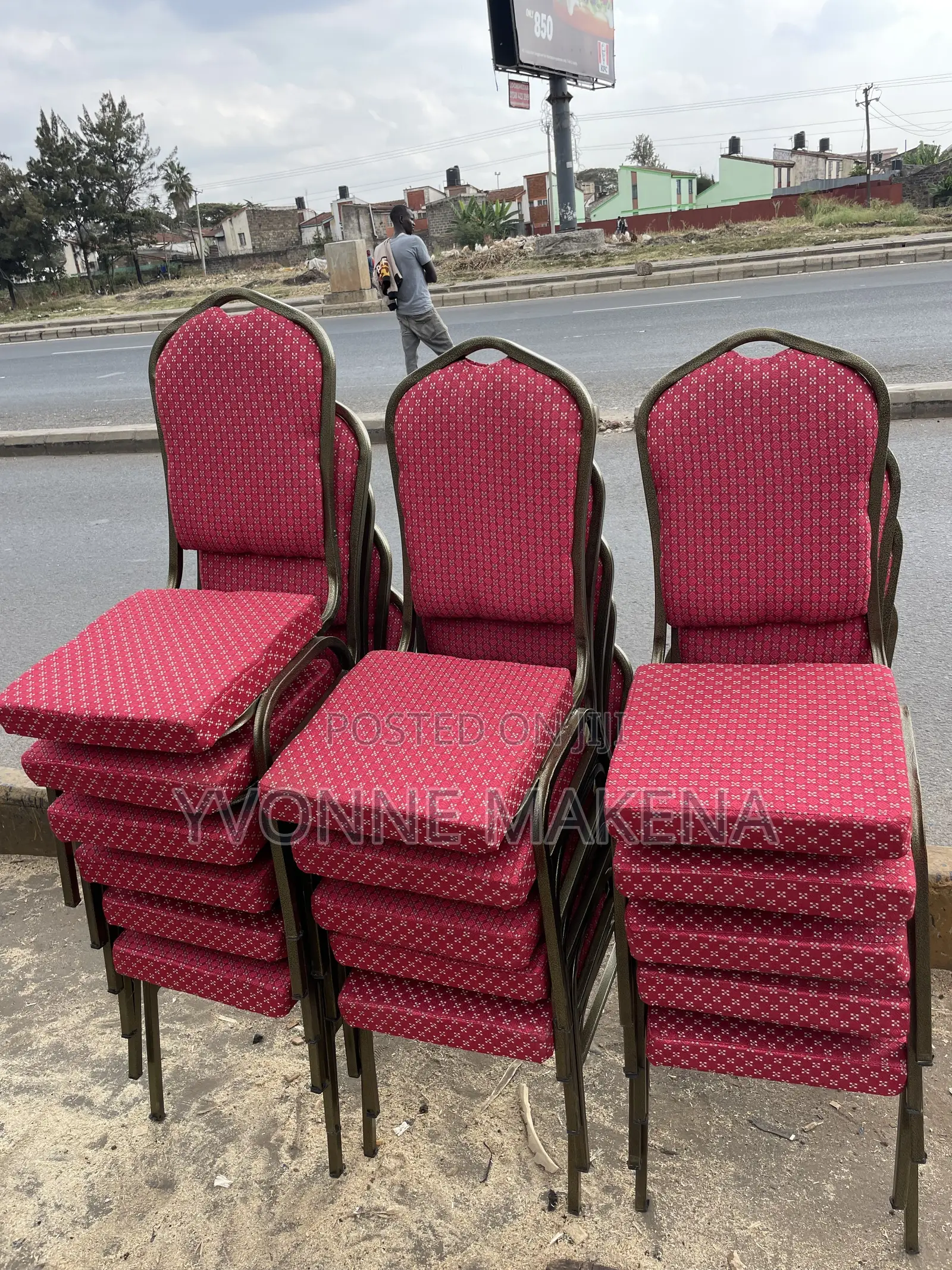 Red Confrence Chairs (No Paper)
