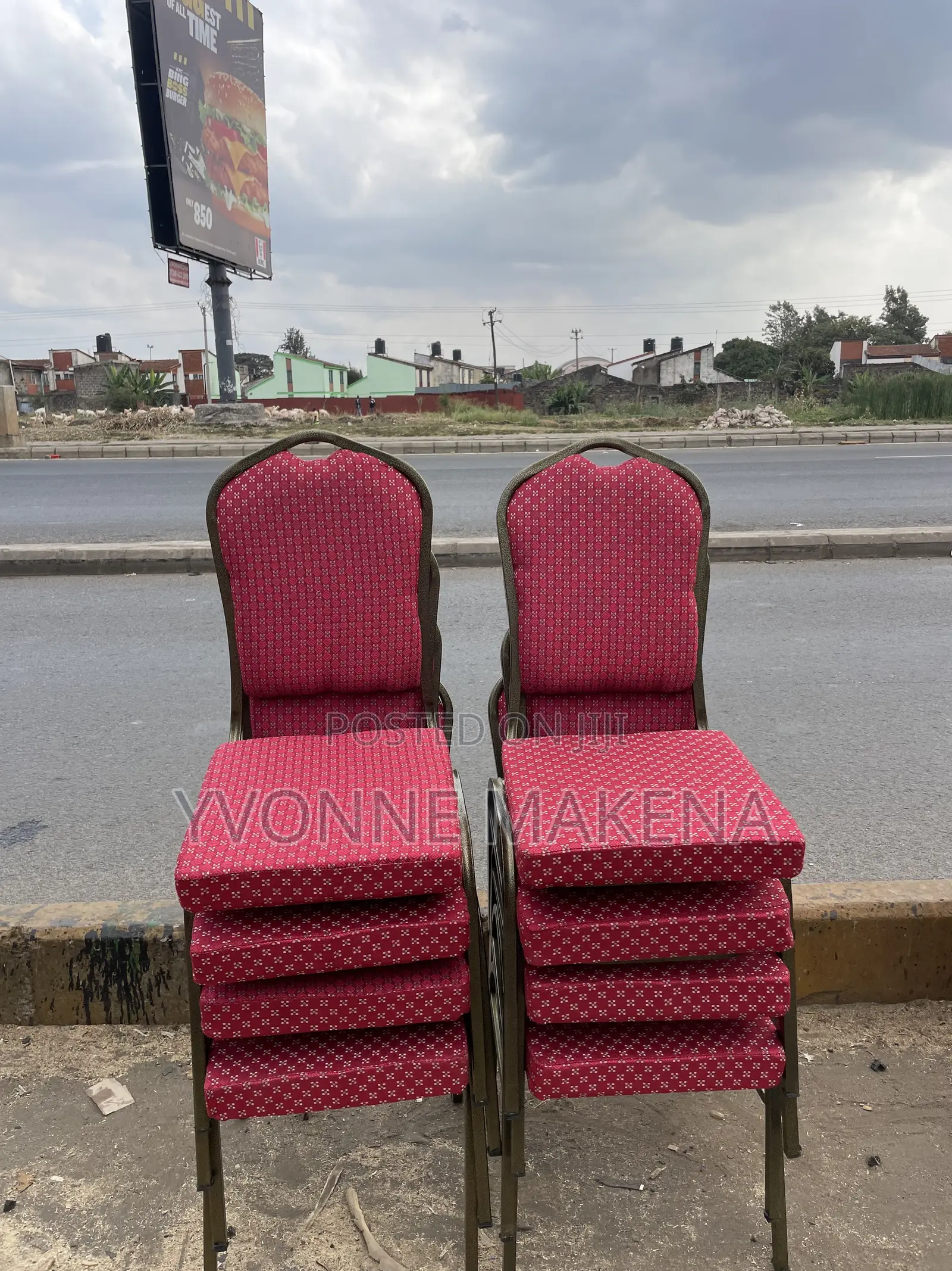 Red Confrence Chairs (No Paper)