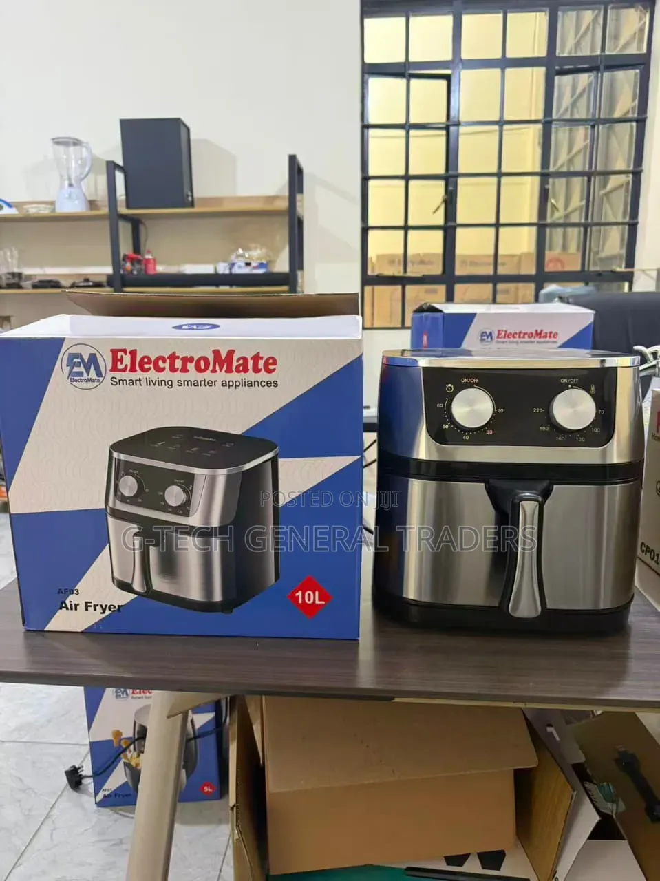 Electromate 10l Extra Large Capacity Oil Free Air Fryer