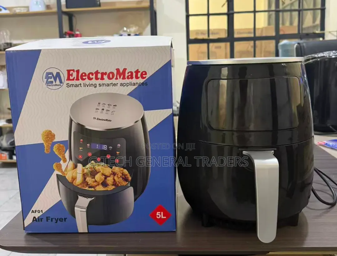Electromate 5l Non Stick Air Fryer (1 Year Warranty)