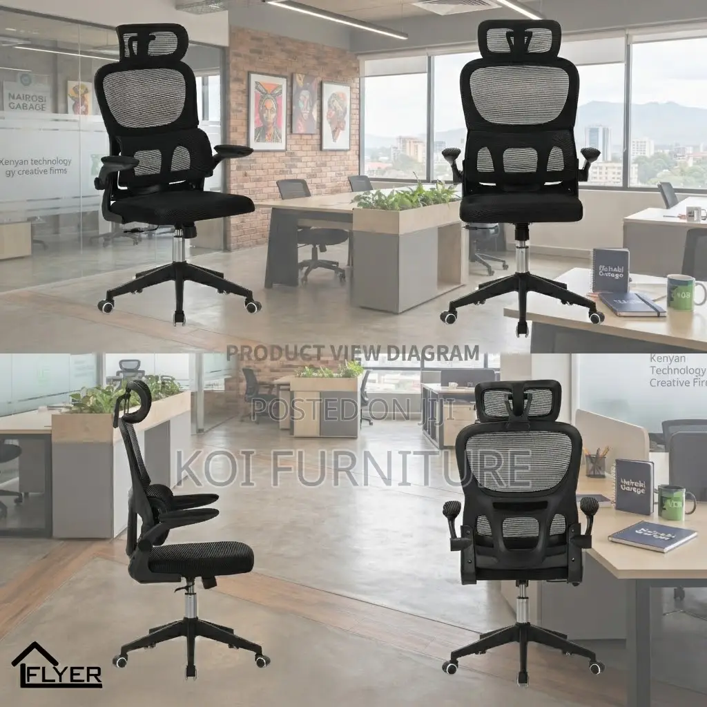 Office Chairs; Comfortable Mesh Revolving Lift Orthopedic Chairs