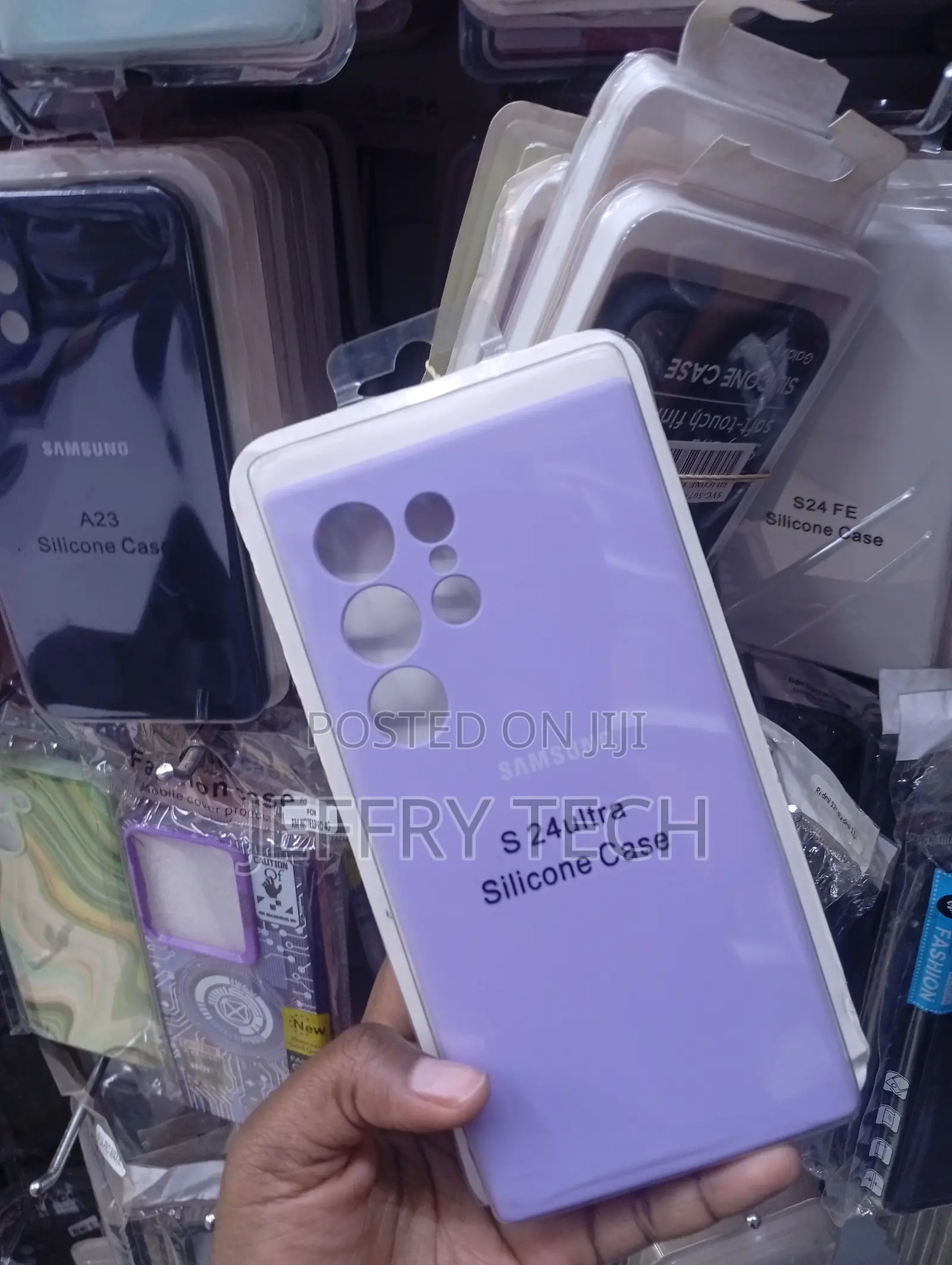 Samsung Galaxy S24 Ultra,Official-Style Lavender Silicone Case