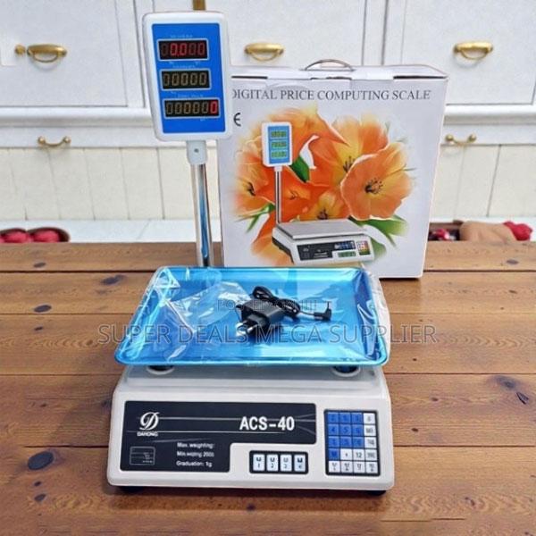 Scratch Resistant Acs 40 40kgs Computerized Electronic Weight Scale