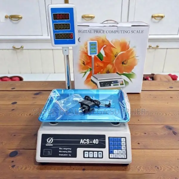 Scratch Resistant Acs 40 40kgs Computerized Electronic Weight Scale