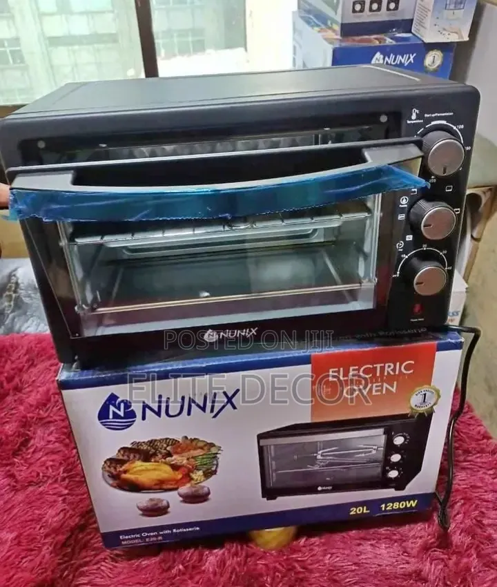 Nunix 20l Electric Oven (With Rotisserie, Some Versions With Hot Plate