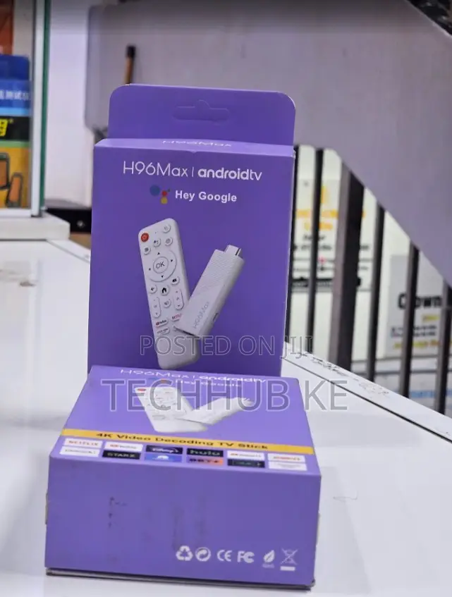 H96 Max Android Tv Stick Box With 5g Wifi 16gb Goole Voice Remote