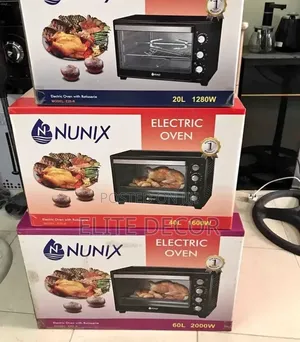 Nunix 40l Electric Oven (With Rotisserie, Some Versions With Hot Plate