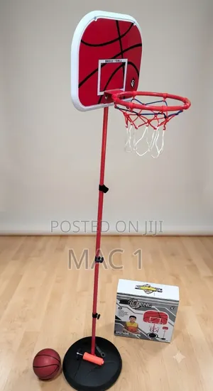Children's Portable Basketball Stand Set + Ball Pump
​Description: