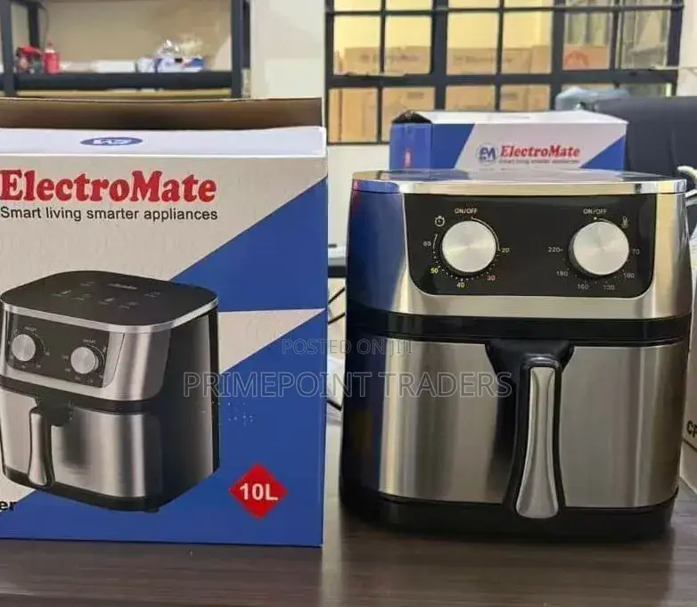 Electromate 10l Air Fryer – Healthy, Fast Oil-Free Cooking