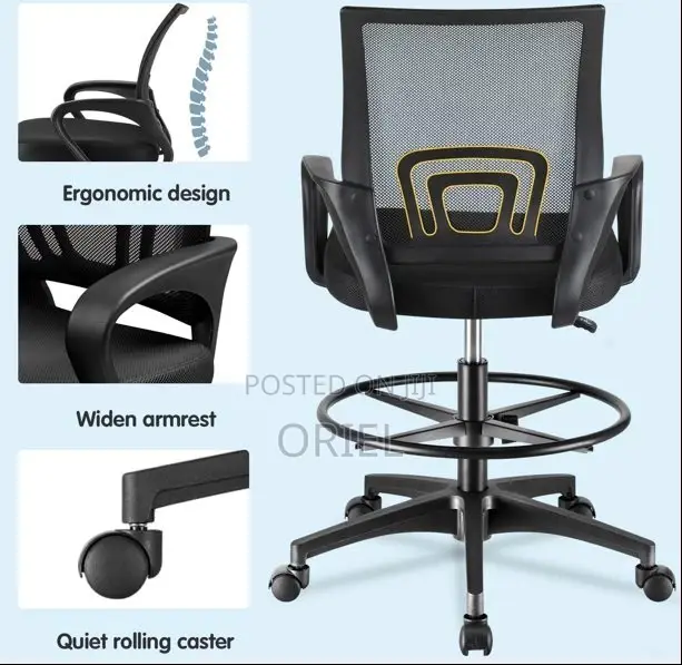 Office Chair : Adjustable Height Office Counter Chair