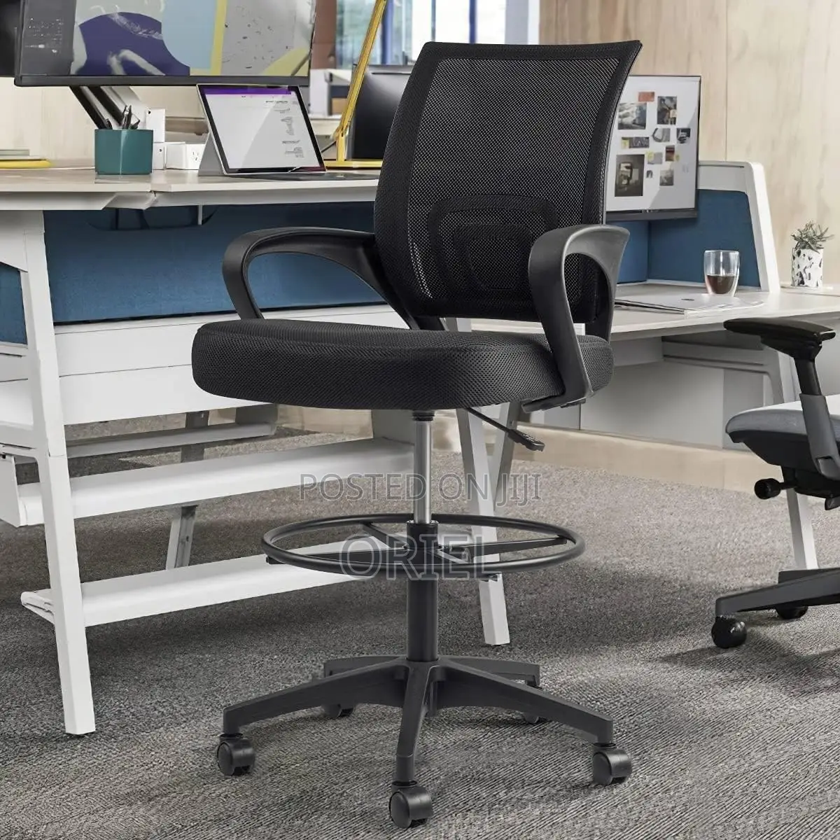 Office Chair : Adjustable Height Office Counter Chair