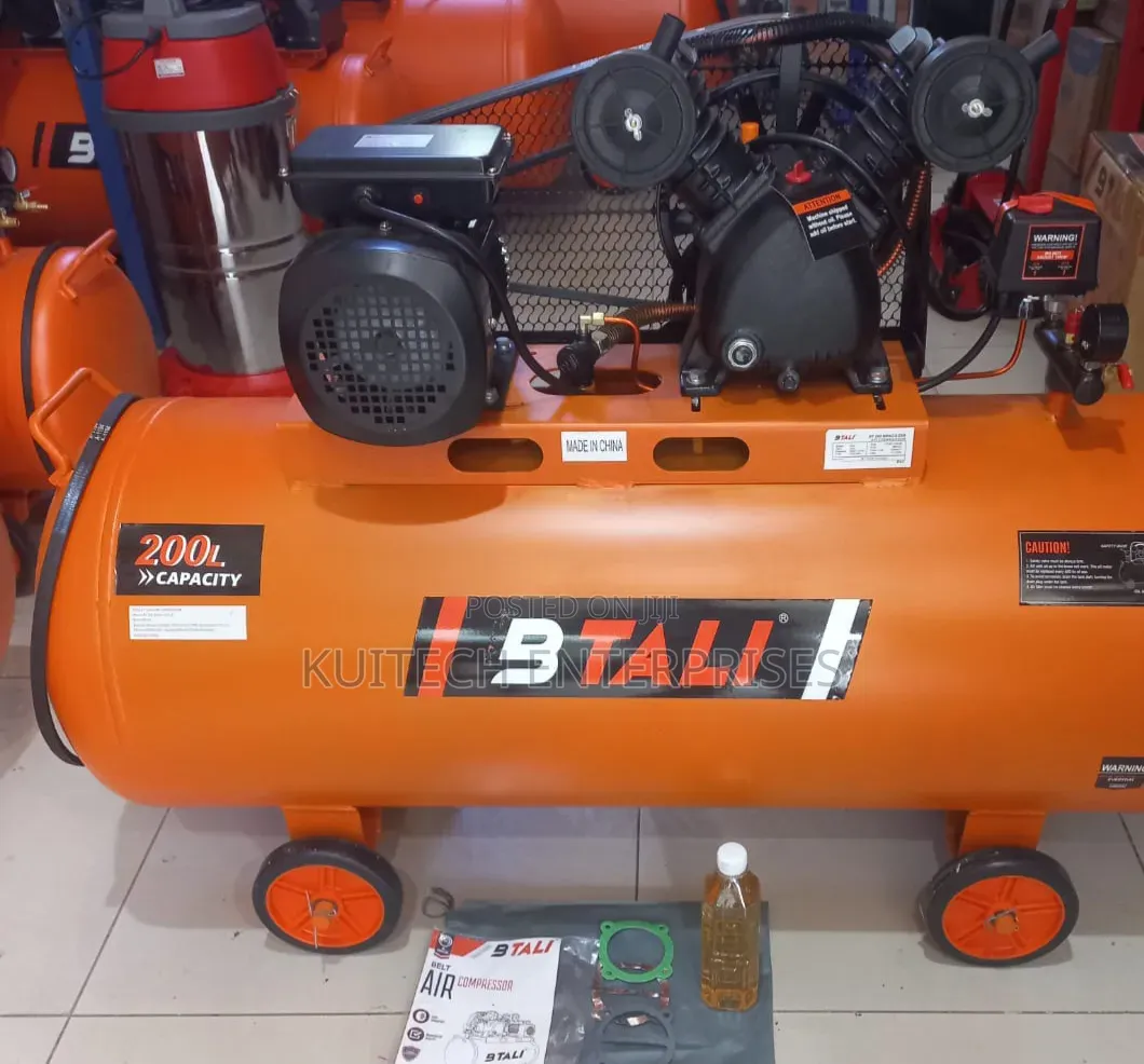 Electric Air Compressor/ 200l Belt Driven 2piston 3hp Compressor