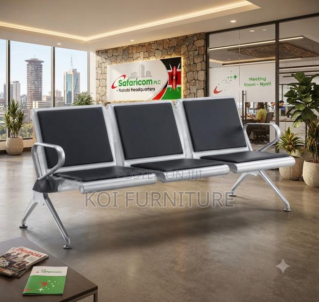 Office Bench; Three Seater Heavy Duty Waiting Bench. - thumbnail 3