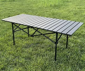 Outdoor Table: Egg Roll Carbon Steel Folding Table