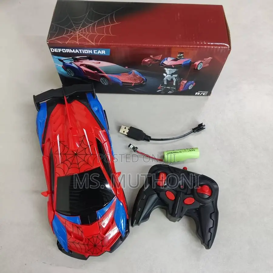 2-in-1 Spider Remote Control Robot Transformation Toy Car