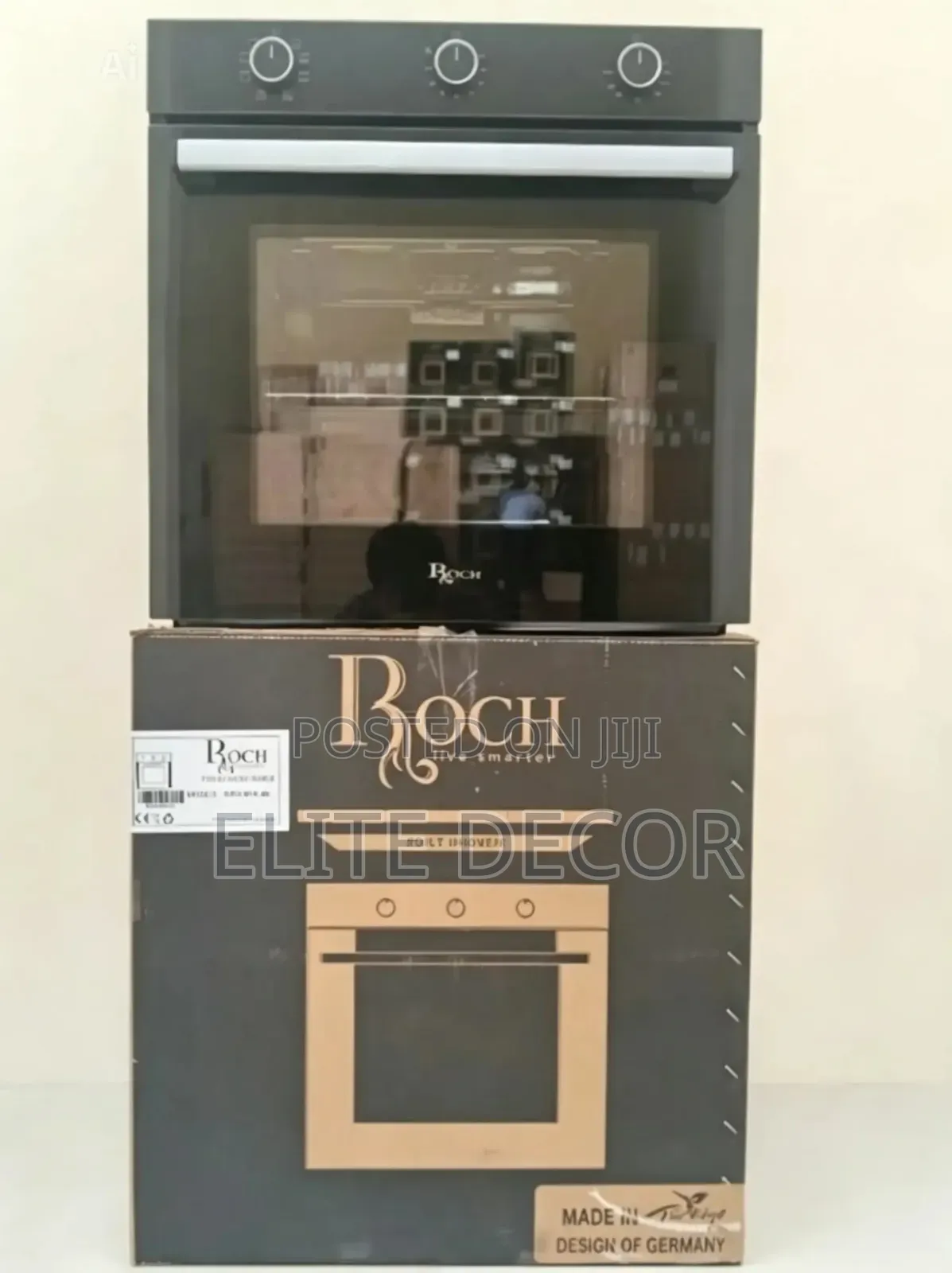 Roch Rbo-615bl 60cm Built-in Oven – Black Finish,
