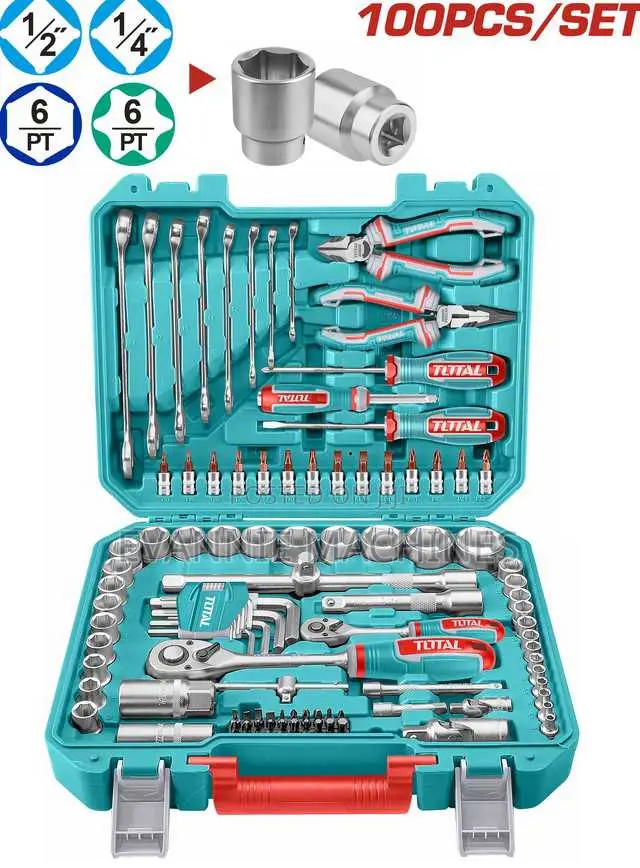 Total Thkthp21006 100 PCS Tools Set