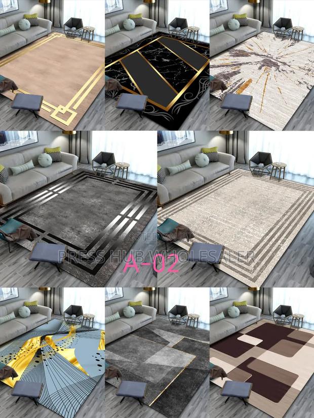 Modern 3d Living Room Carpets – Luxury Geometric Abstract Rugs