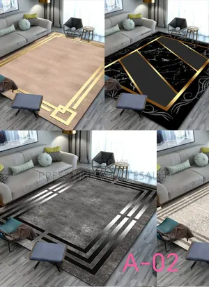 Modern 3d Living Room Carpets – Luxury Geometric Abstract Rugs