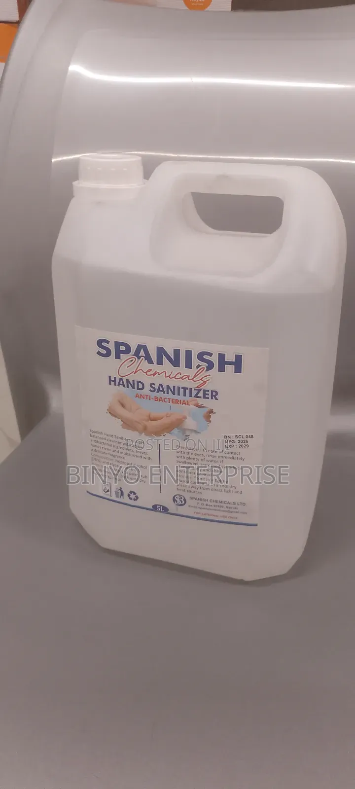Spanish Hand Sanitizer